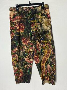 Market of Stars Courage Dear Heart Artist Pant Linen Botanical Sacred Heart L